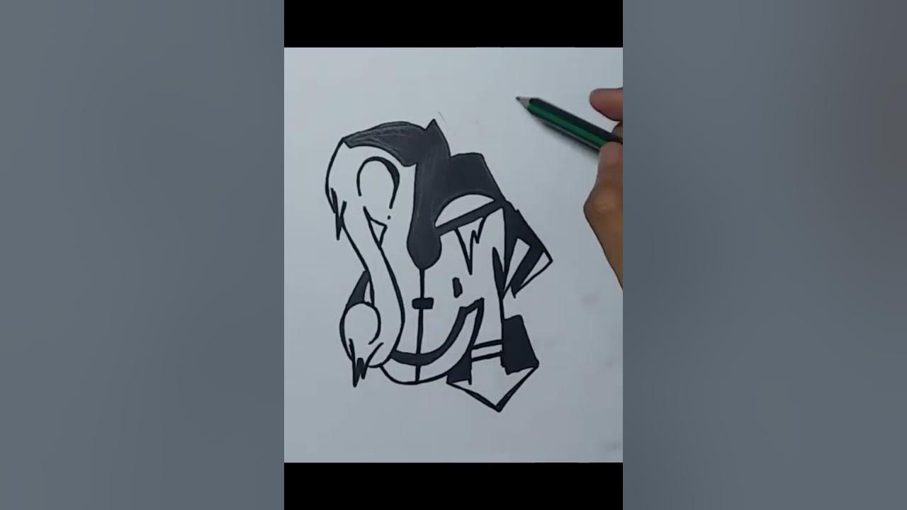 Drawing Grafity Letter U (#Shorts) thumbnail