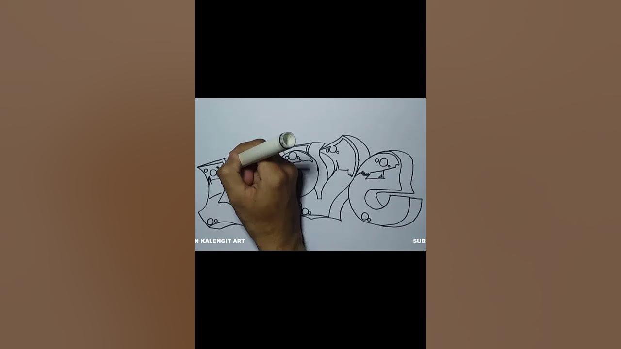 Drawing Grafity ❤️LOVE❤️ (#Shorts) thumbnail