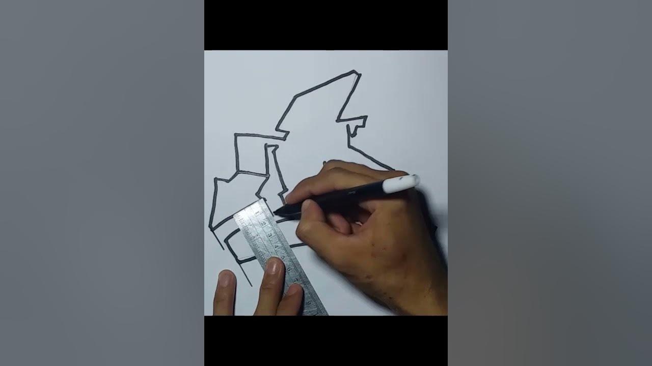 Drawing Grafity Letter B (#Shorts) thumbnail