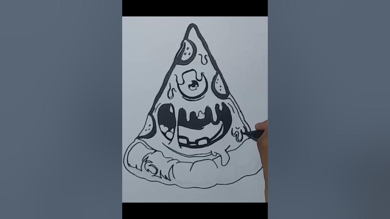 Drawing Grafity Karakter 🍕🍕🍕 Zombie (#Shorts) thumbnail