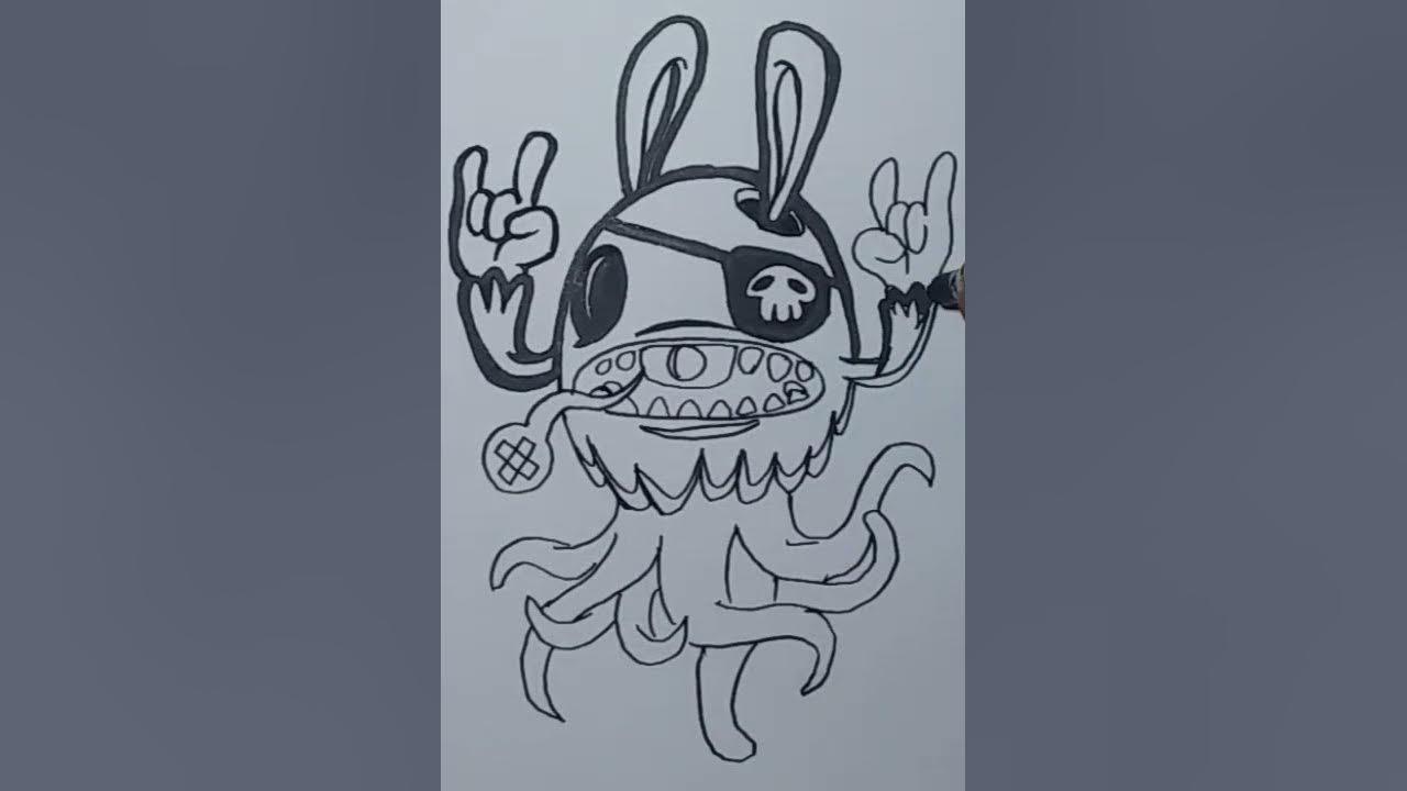 Drawing Grafity Karakter 🤘🤘🤘(#Shorts) thumbnail