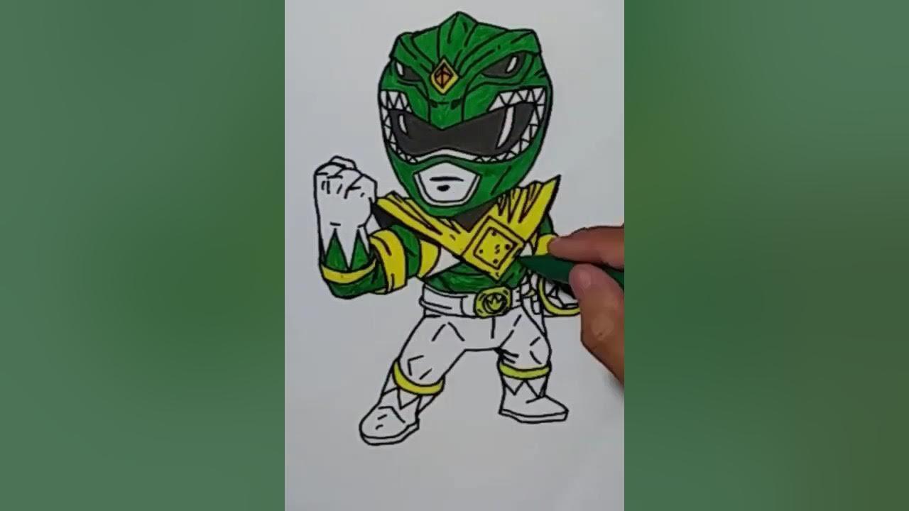 1 Menit #Shorts Menggambar Power Rangers Hijau thumbnail