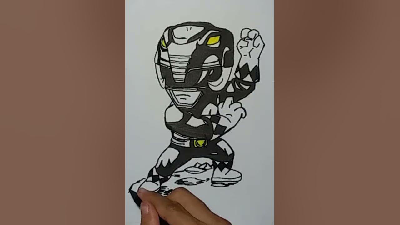 1 Menit #Shorts Menggambar Power Rangers Hitam thumbnail