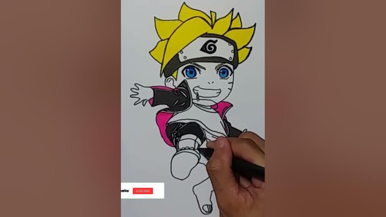 Drawing Boruto Chibi #Shorts thumbnail