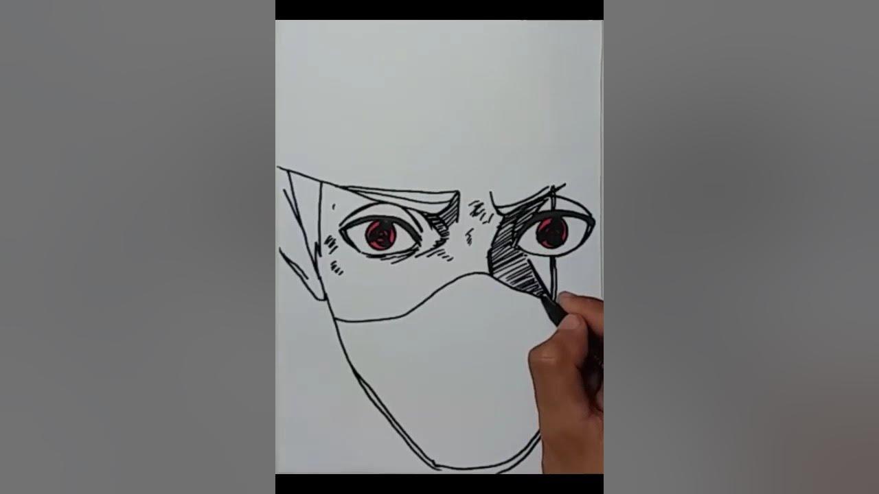 Drawing kakashi #Shorts thumbnail