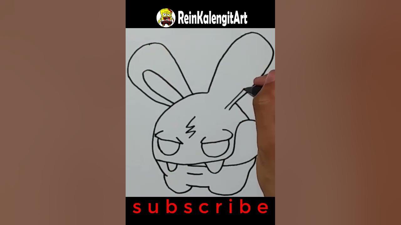 1 Menit #Shorts Menggambar Grafity Karakter Kelinci Bertaring thumbnail