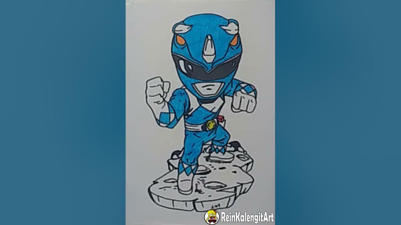 1 Menit #Shorts Menggambar Power Rangers Biru thumbnail