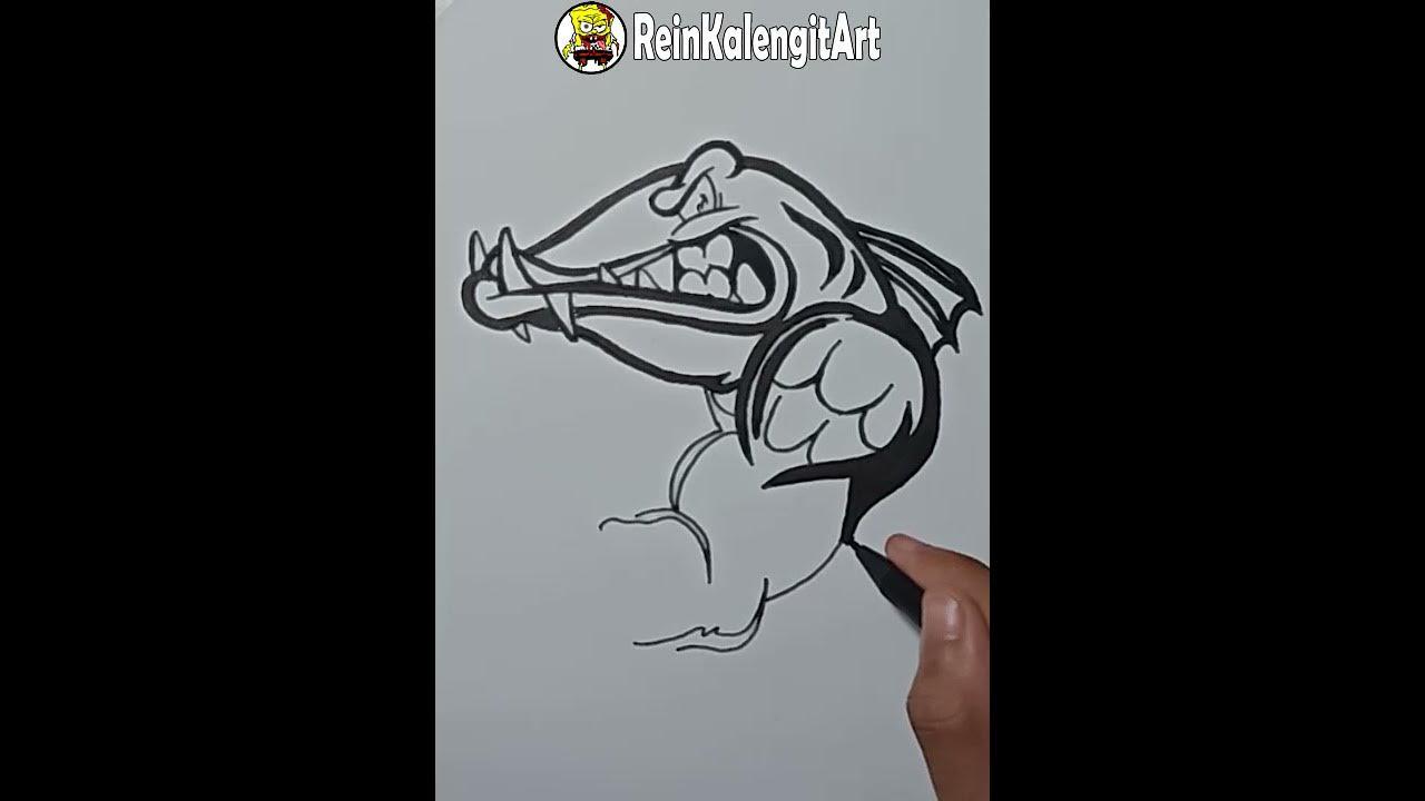 1Menit #Shorts Menggambar Grafity Karakter Barracuda Mascot 1mnt thumbnail