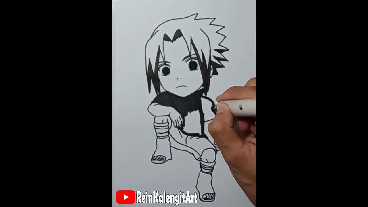 1 Menit #Shorts Menggambar Sasuke Kecil thumbnail