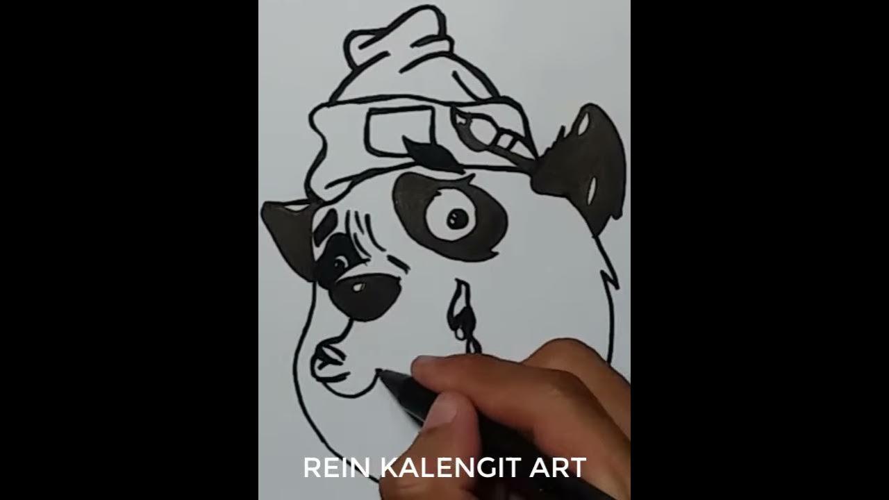 1 Menit #shorts Menggambar Grafity Panda Hey YOO thumbnail