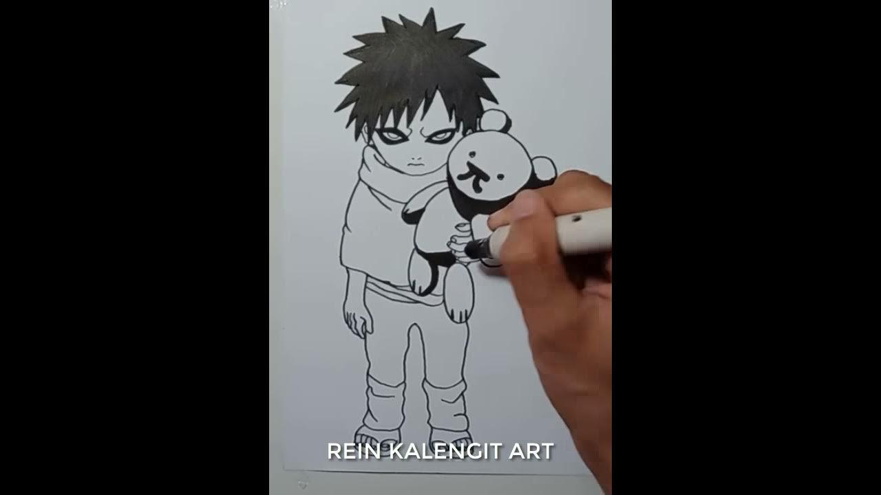 1 MENIT #SHORTS MENGGAMBAR CHILDHOOD GAARA thumbnail