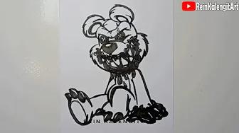 MENGGAMBAR GRAFITY VECTOR KARAKTER CREEPY TEDDY #104 thumbnail