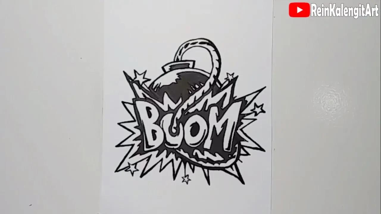 MENGGAMBAR GRAFITY TEXT BOOM STYLE thumbnail