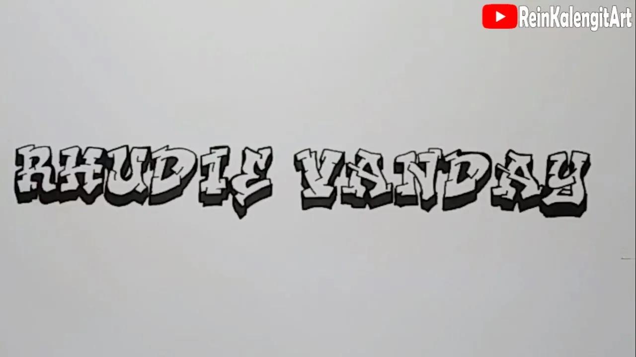 MENGAMBAR GRAFITY NAMA RHUDIE VANDAY | RIQUEST thumbnail