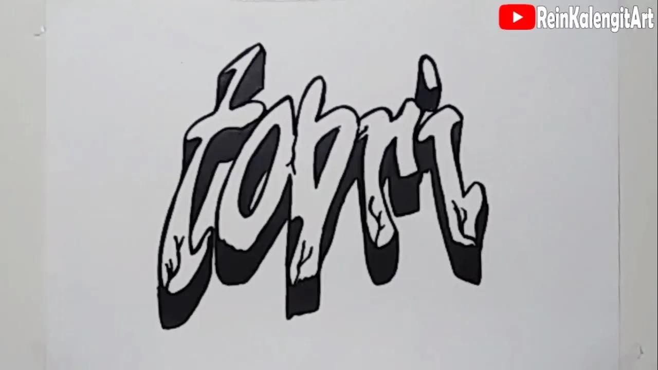 MENGGAMBAR GRAFITY NAMA TOBRI | RIQUEST thumbnail