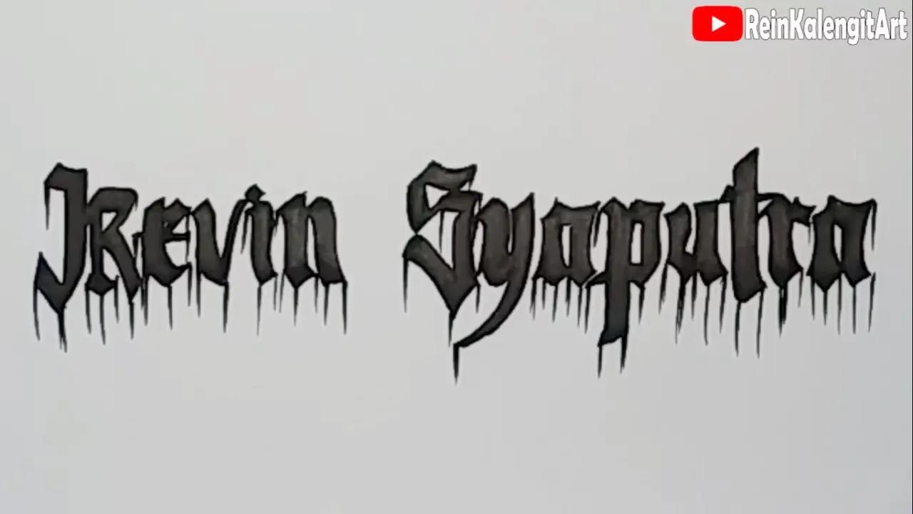 Menggambar Grafity Nama KEVIN SYAPUTRA riques thumbnail