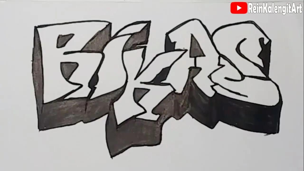 Menggambar Grafity Nama RIKAS ( Riques ) thumbnail