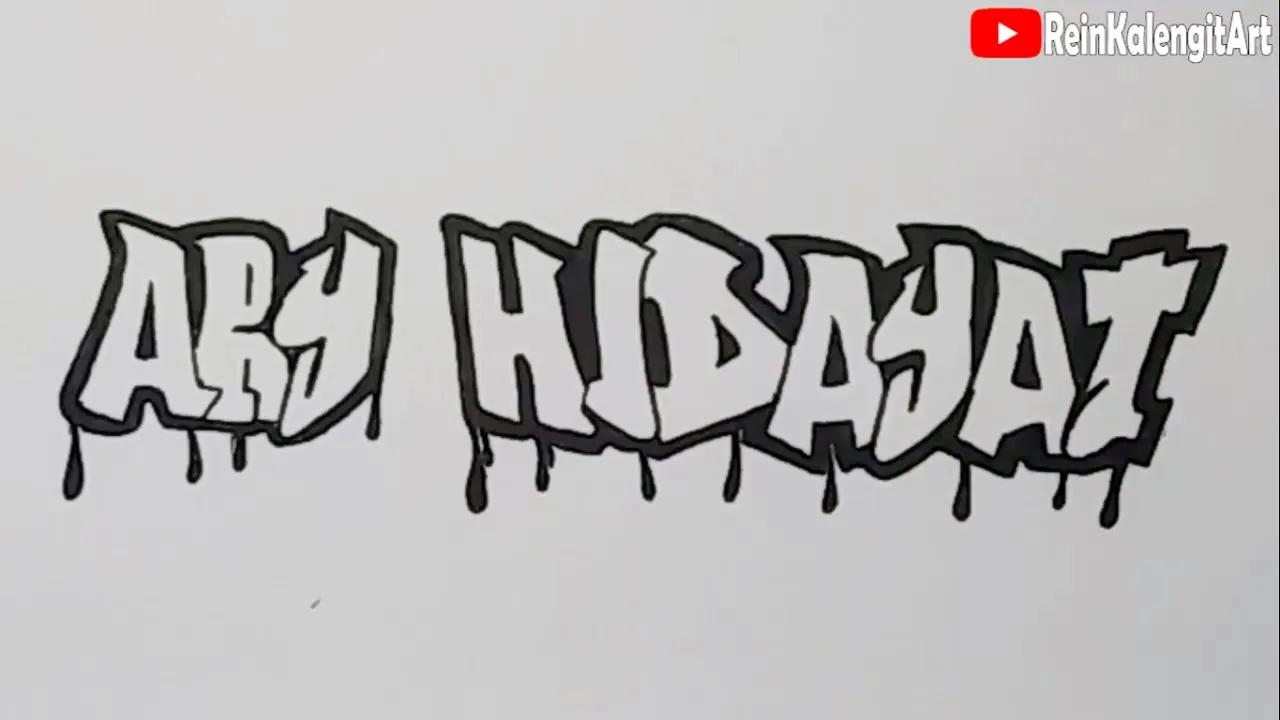 Menggambar Grafity Nama ARY HIDAYAT ( Riques ) thumbnail