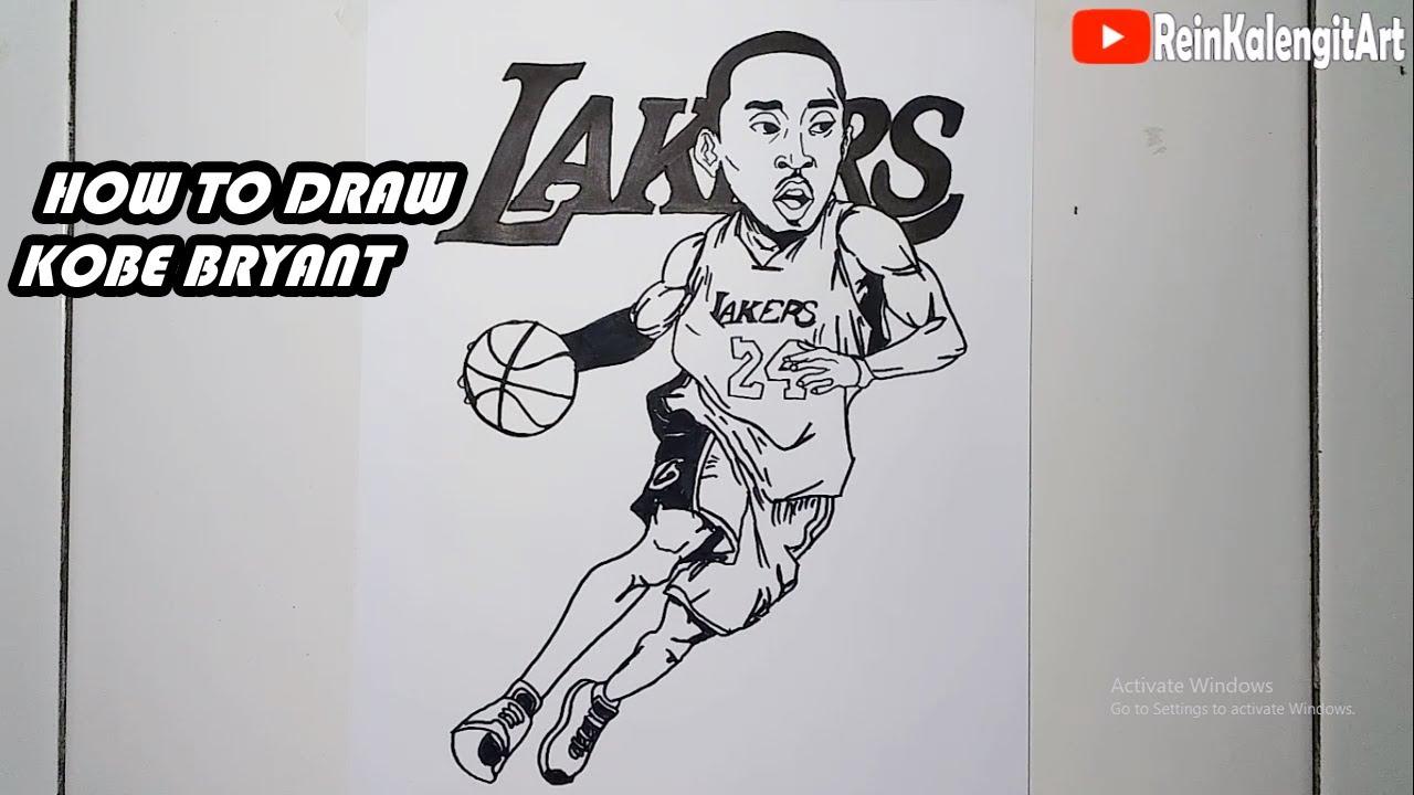 Menggambar KOBE BRYANT | LAKERS | RIP KOBE thumbnail