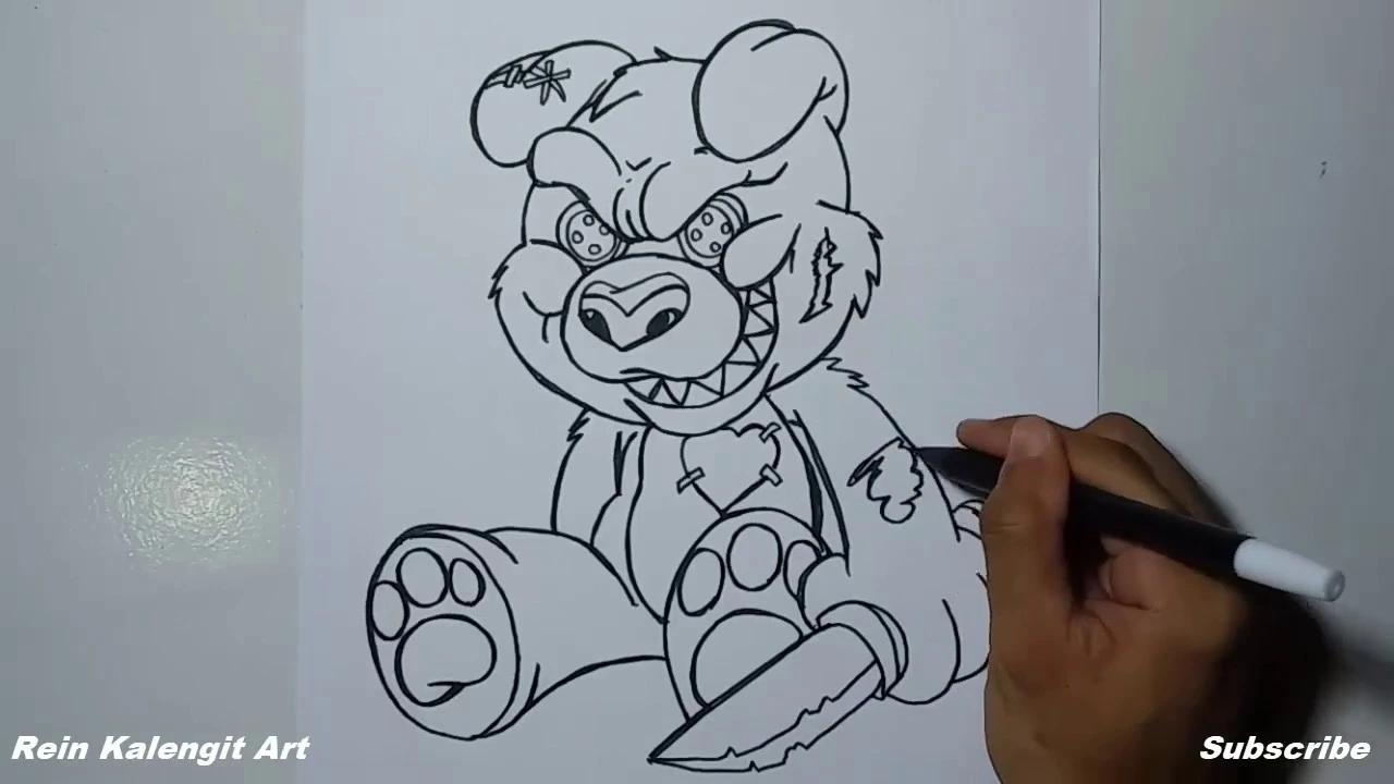 Menggambar Grafity Tedy Bear Evil Simpel #41 thumbnail