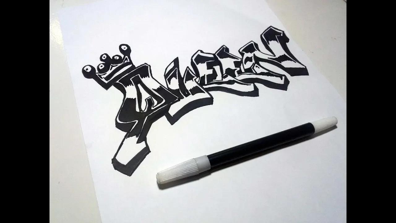 Menggambar Grafity text QUEEN Keren thumbnail