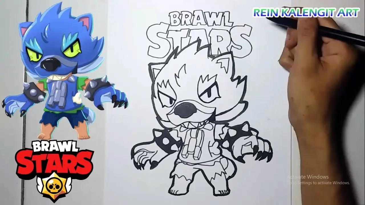 Menggambar WEREWOLF LEON | Brawl Stars thumbnail