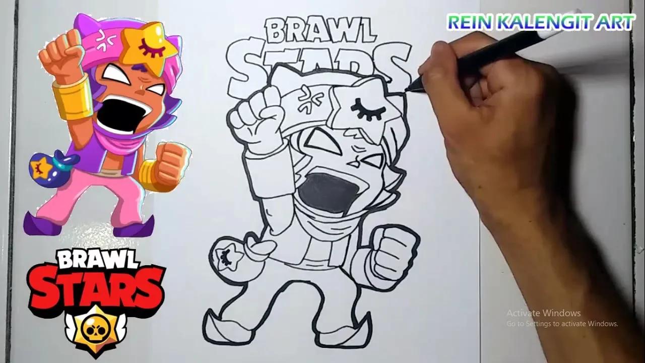 Menggambar SUPER SANDY | Brawl Stars thumbnail