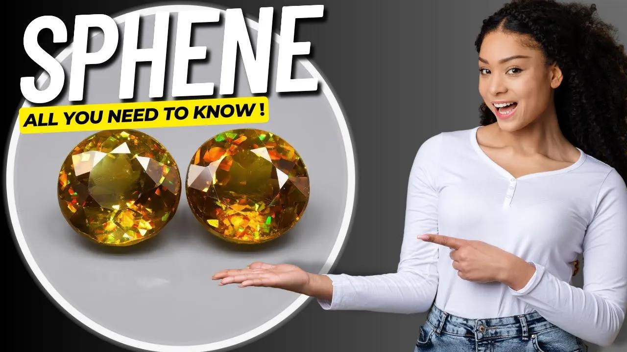 Sphene Gemstone - Titanite Mineral - More Brilliance Than Diamond! thumbnail