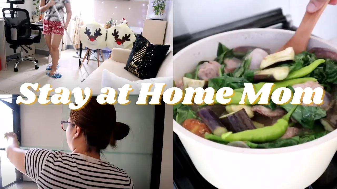 Stay at Home Mom | Pantry Cleaning | Cooking Sinigang | Doing Household Chores | Silent Vlog thumbnail