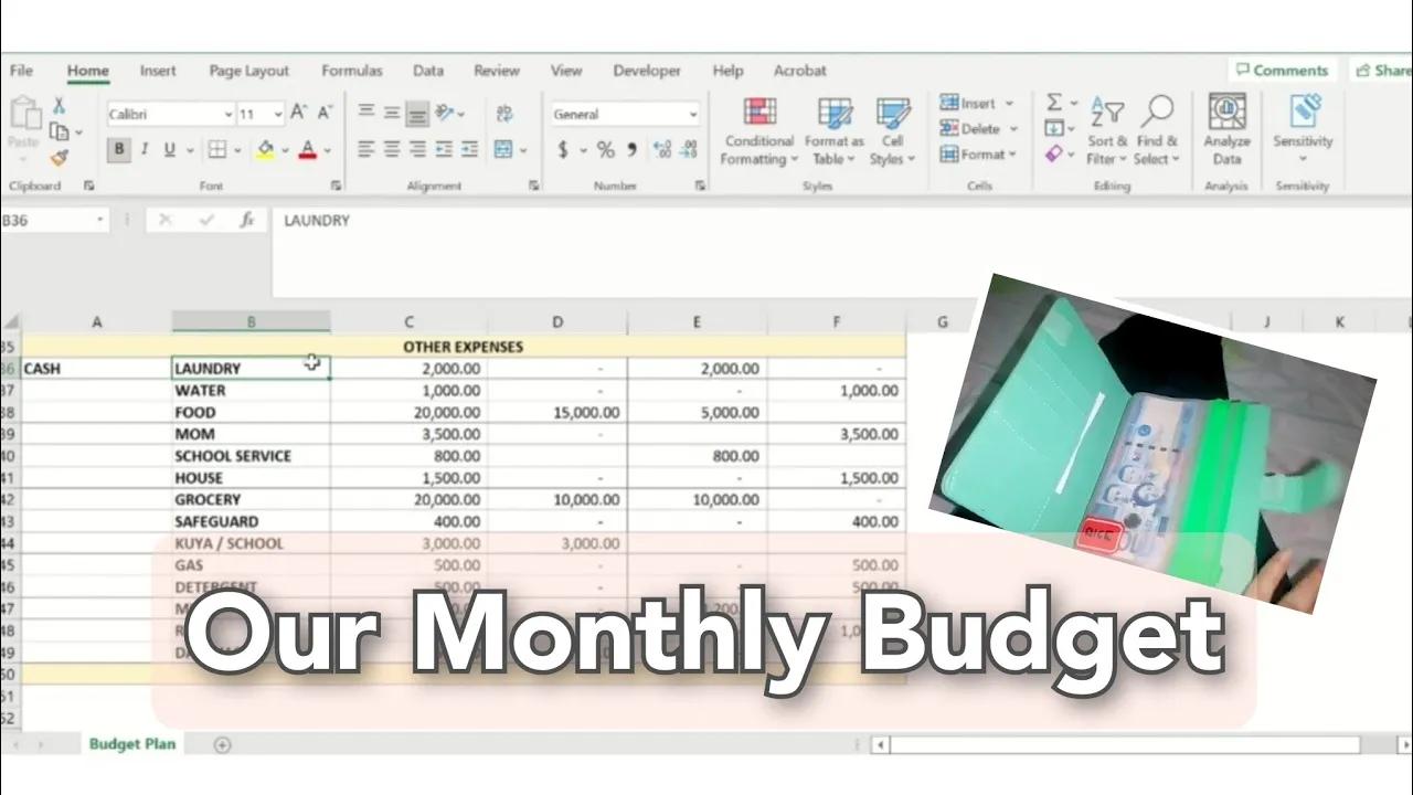 How I do my monthly budget (family of 5) | My payday routine | How I budget my 1 month income thumbnail