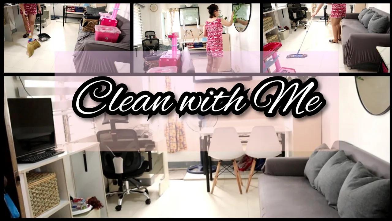 Clean with Me | Silent Vlog | Cleaning of our small living room | Home & DIY PH thumbnail