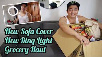 Bagong Sofa Cover at Murang Ring Light + Grocery Haul thumbnail