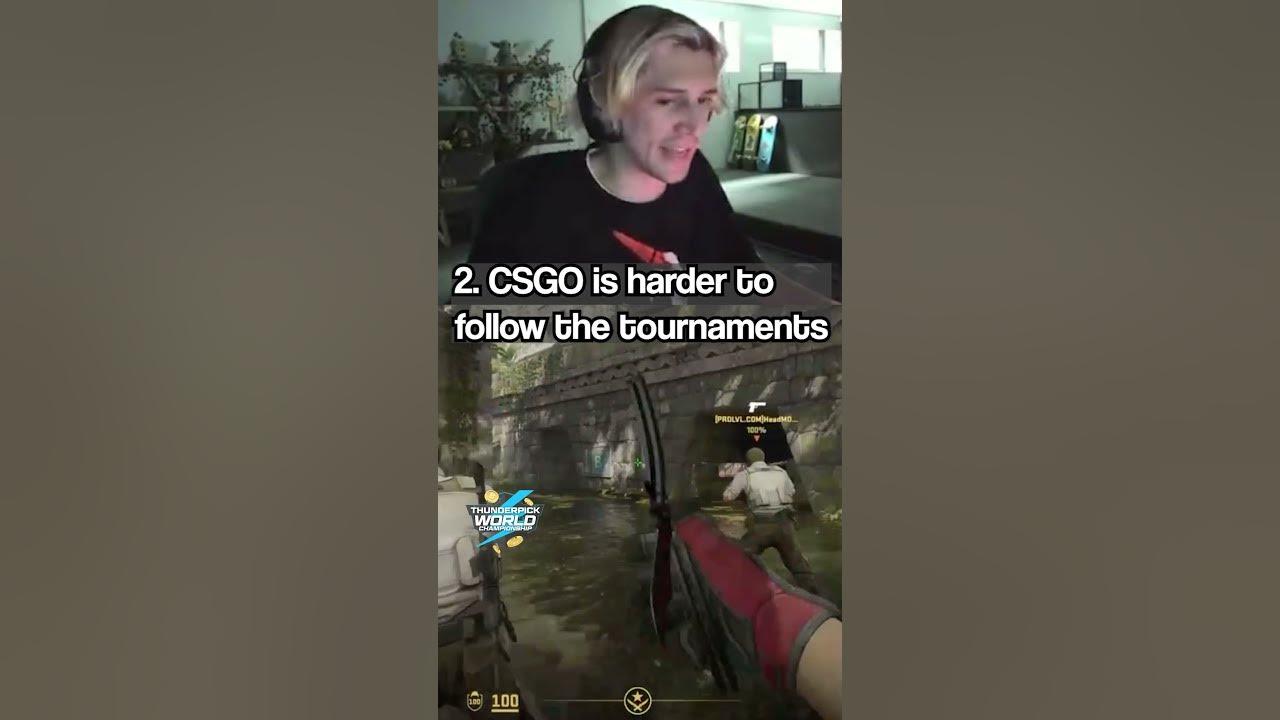 xQc says Valorant BETTER than CS2 thumbnail