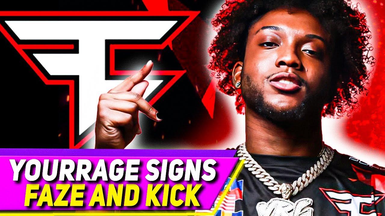 Rage SIGNS with FaZe AND Kick at Same Time thumbnail