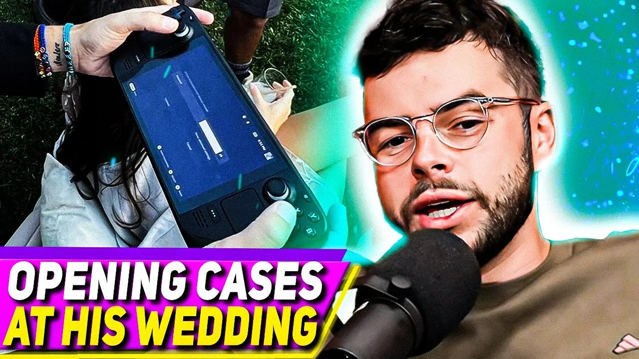 Nadeshot on Ninja Timthetatman Dr Disrespect Opening Cases at His Wedding thumbnail