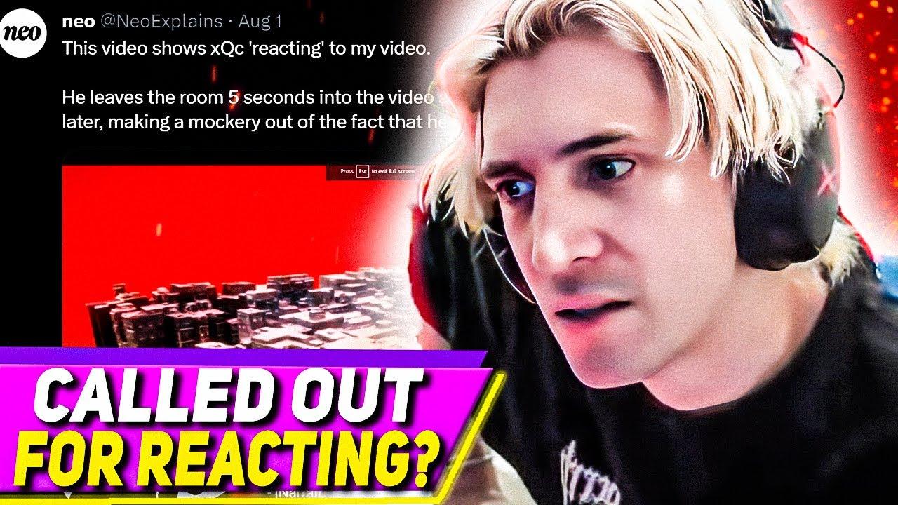 xQc isn't reacting hard enough thumbnail