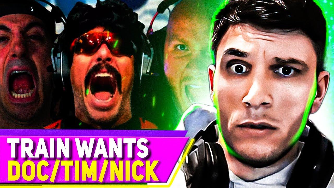 Trainwreck wants Nickmercs Doc and Timthetatman to Kick thumbnail