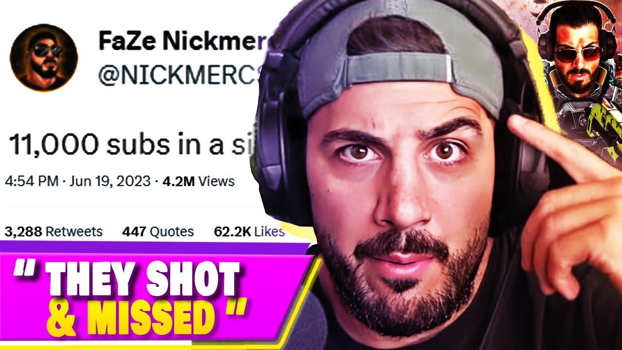 Nickmercs on His Cancellation "They shot and missed" thumbnail