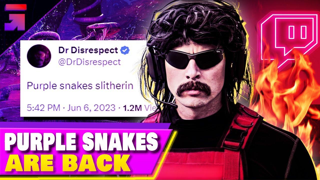 Dr Disrespect on Twitch Update "purple snakes slitherin" thumbnail