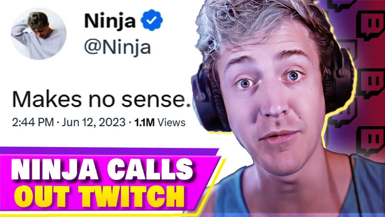 Ninja CALLS OUT Twitch "give power back to creators" thumbnail