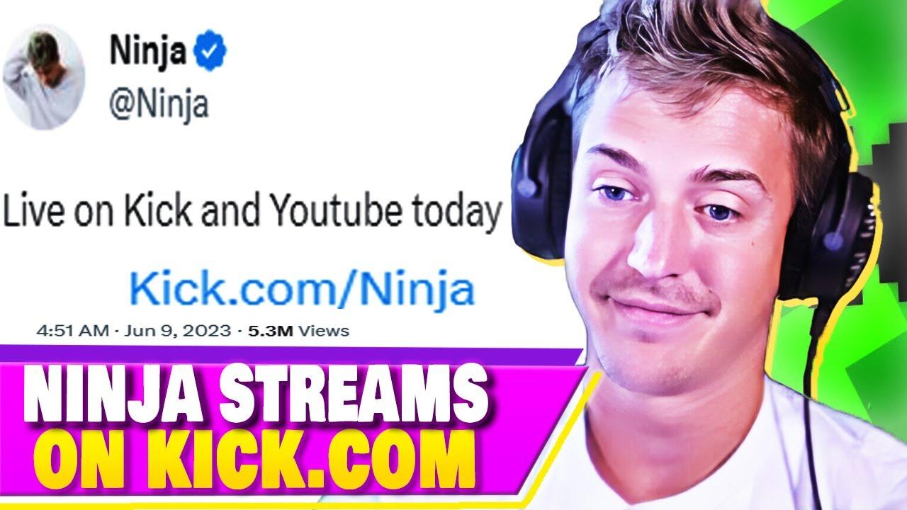 Ninja ROASTS Twitch on Kick Stream thumbnail