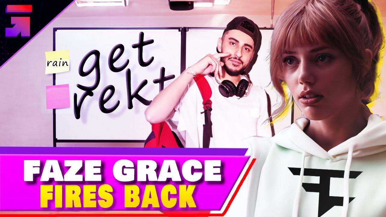 Grace Van Dien RESPONDS to FaZe Rain "Get rekt" thumbnail