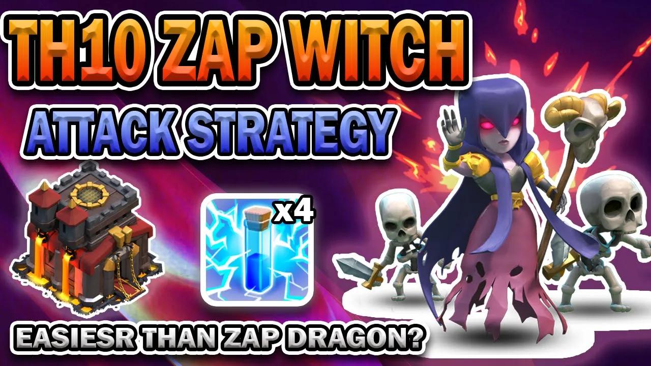 TH10 Zap Witch Attack Strategy | Best Easy and Powerful  GoBoWi Attack Strategy | Shahzex | (COC) thumbnail