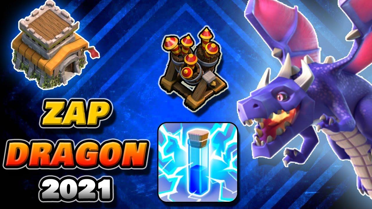 Town Hall 8 Zap Dragon Army 2021 | Latest Zap Strategy for Farming/Pushing/War | Shahzex | (COC) thumbnail