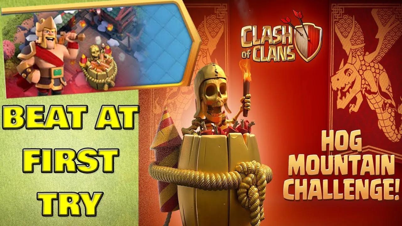 Easy Get 3 STARS From the Hog Mountain Challenge at the FirstTry | Shahzex | (COC) thumbnail