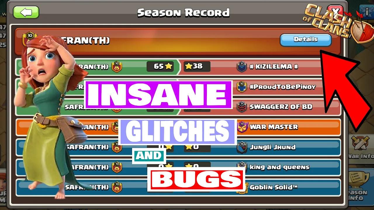 Top INSANE GLITCHES AND BUGS in Clash of Clans (CWL Special) | Part- 3 | Shahzex | (COC) thumbnail