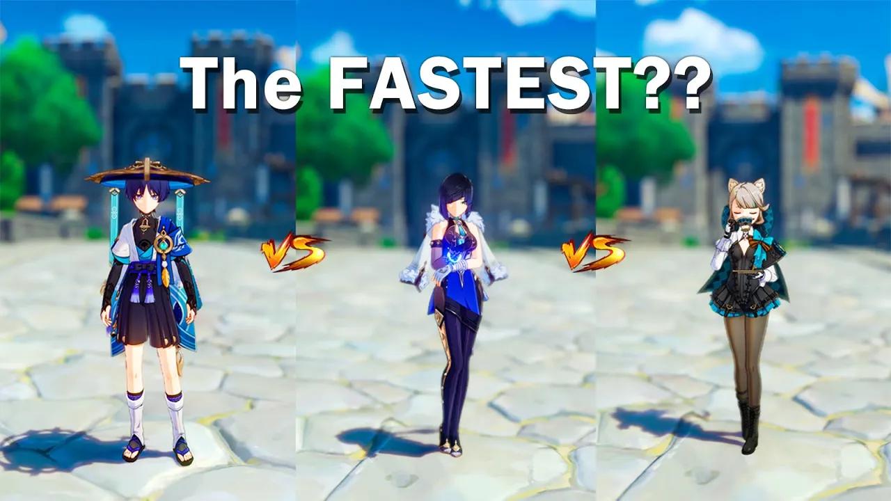 Is Lynette FASTER than YELAN?? Lynette Speed Comparison [Genshin Impact] thumbnail