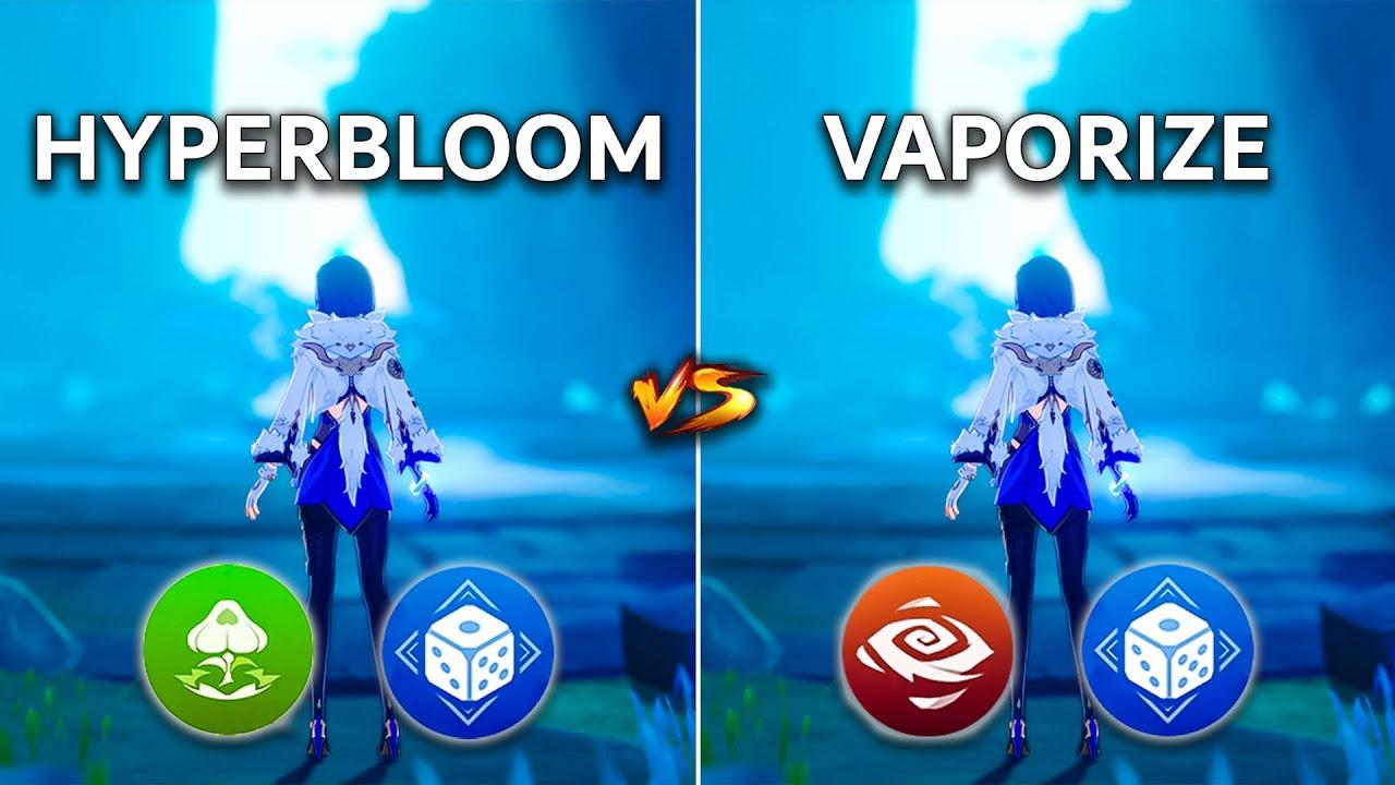 Yelan Hyperbloom vs Yelan Vaporize!! Team comp gameplay Comparison!!! thumbnail