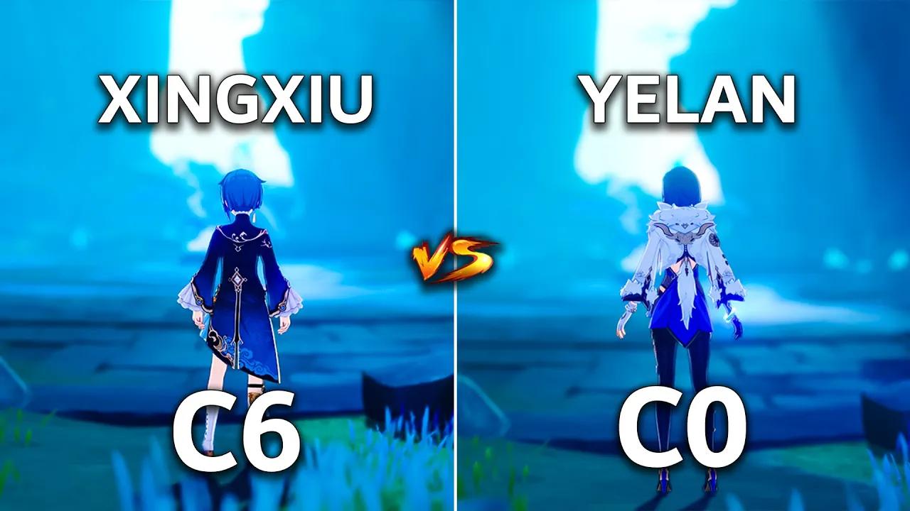 C0 Yelan vs C6 Xingqiu!! Who is the best ?? | Genshin Impact | thumbnail