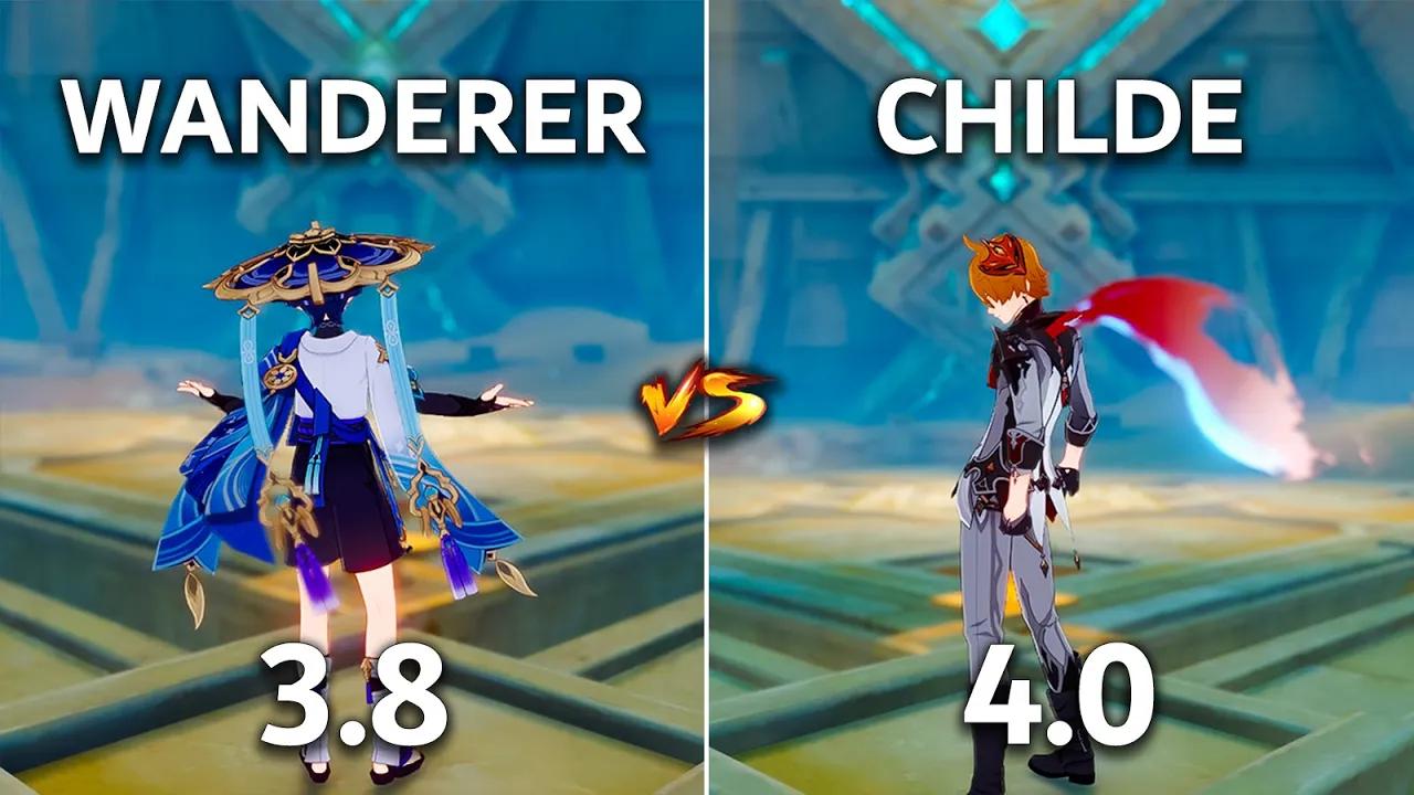 Wanderer vs Chillde !! Who is the Best C0 DPS ?? [ Genshin Impact ] thumbnail